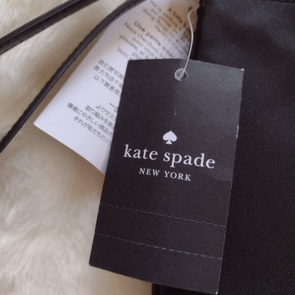 Kate Spade Black Wristlet Classic Chelsea Nylon Medium Wristlet Pouch Clutch - Picture 3 of 10